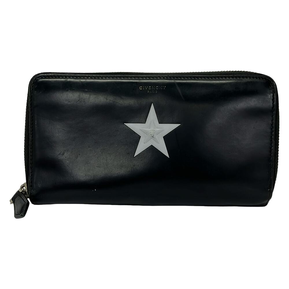 Givenchy Long Wallet Black Light gray